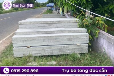 Trụ bê tông rào lưới