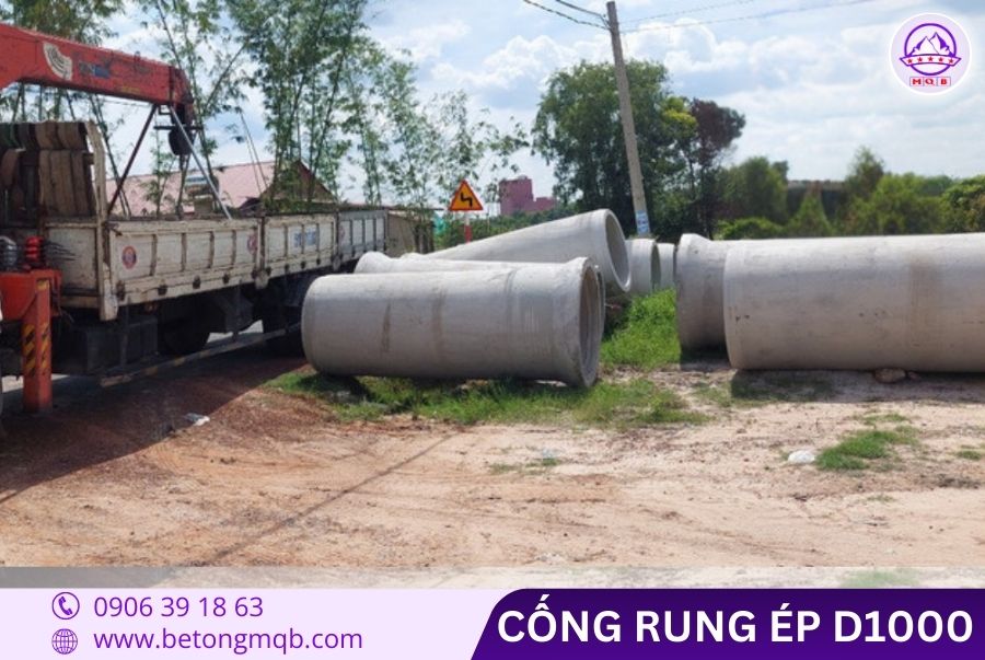 Cống bê tông rung ép D1000 dài 2.5m tại Bình Dương | Bê tông MQB 5 bao-gia-cong-rung-ep-d1000-tai-binh-duong