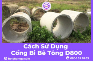 Cống Bi Bê Tông D800 Tại Long An | Bê tông MQB 4 Cách sử dụng cống bi bê tông D800