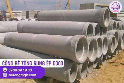 Cống Bê Tông Rung Ép D300 dài 2,5m Tại Long An | Bê tông MQB