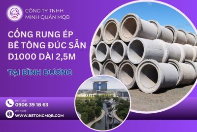 cống bê tông rung ép d1000 dài 2.5m tại Bình Dương