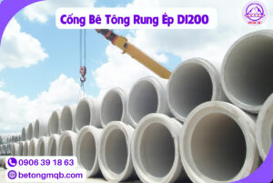 Cống Bê Tông Rung Ép D1200 dài 2,5m Tại Long An | Bê tông MQB 1 Cống Bê Tông Rung Ép D1200