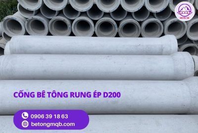 Cống Bê Tông Rung Ép D200 dài 2,5m Tại Long An | Bê Tông MQB