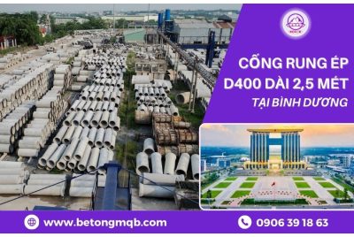 Cống bê tông rung ép d400 dài 2.5m tại Bình Dương