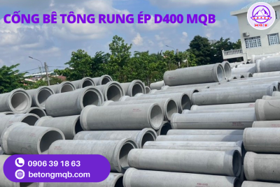 Cống bê tông rung ép d400 dài 3m chất lượng