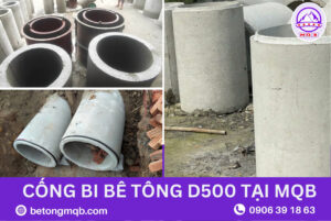Cống Bi Bê Tông D500 Tại Long An | Bê Tông MQB 4 Cống bi bê tông D500 tại MQB