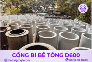 Cống Bi Bê Tông D600 Tại Long An | Bê Tông MQB 3 Công bi bê tông D600