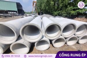 Ống cống bê tông tại Bình Dương | Bê Tông MQB 2 Ống cống rung ép tại MQB