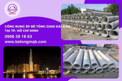 Cống Rung Ép Bê Tông D200 Dài 2,5m Tại Tp. Hồ Chí Minh | Bê Tông MQB