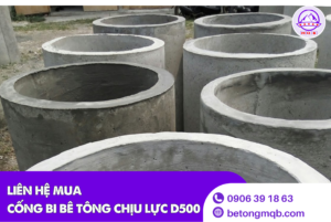 Cống Bi Bê Tông Chịu Lực D500 Tại Long An | Bê tông MQB 6 Mua cống bi bê tông chịu lực D500
