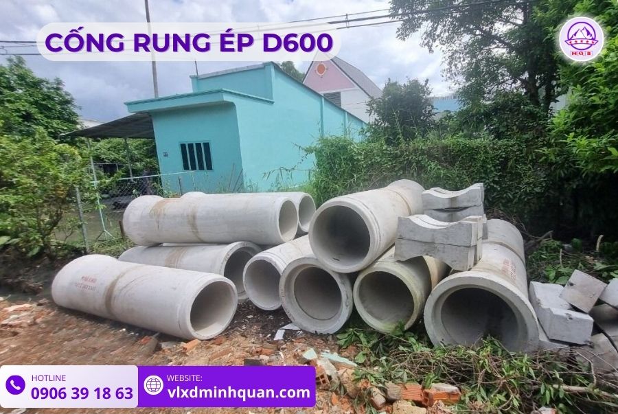 Cống bê tông rung ép D600 dài 2.5m tại Bình Dương | Bê Tông MQB 5 mua-cong-rung-ep-d600-tai-MQB