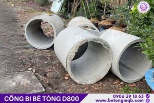 Cống bi bê tông D800 tại Bình Dương | Bê Tông MQB 1 ống cống bi d800 tai mqb