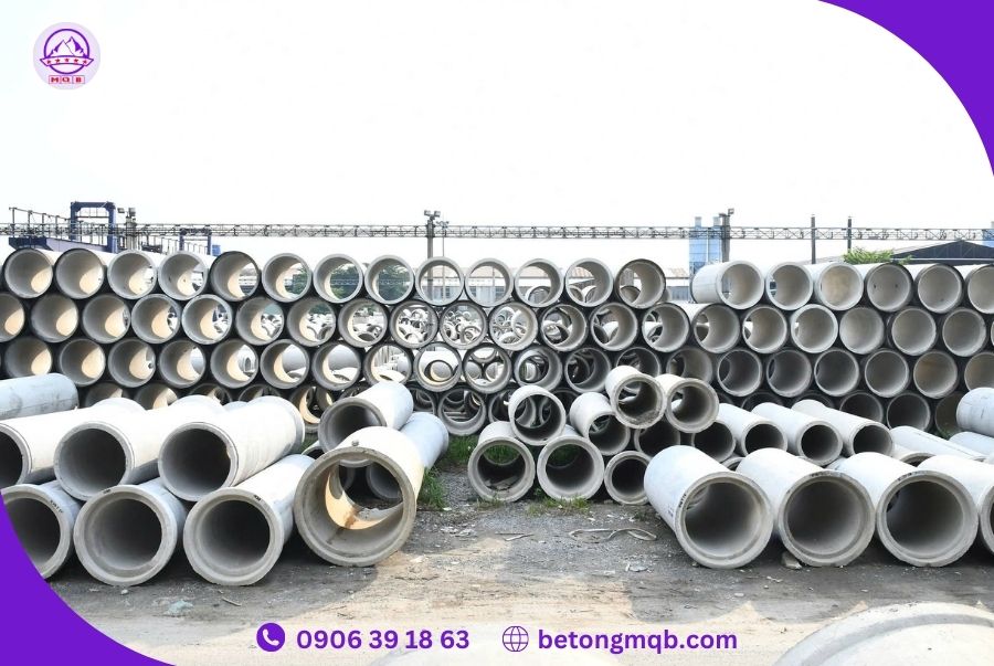 Cống bê tông rung ép D800 dài 2.5m tại Bình Dương | Bê Tông MQB 1 ong-cong-thoat-nuoc-d800