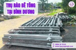 trụ hàng rào bê tông tại bình dương