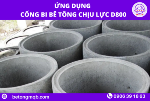 Ứng dụng cống bi bê tông chịu lực D800