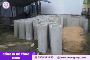 Cống bi bê tông D200 tại Bình Dương | Bê Tông MQB 3 Ứng dụng cống bi bê tông d200