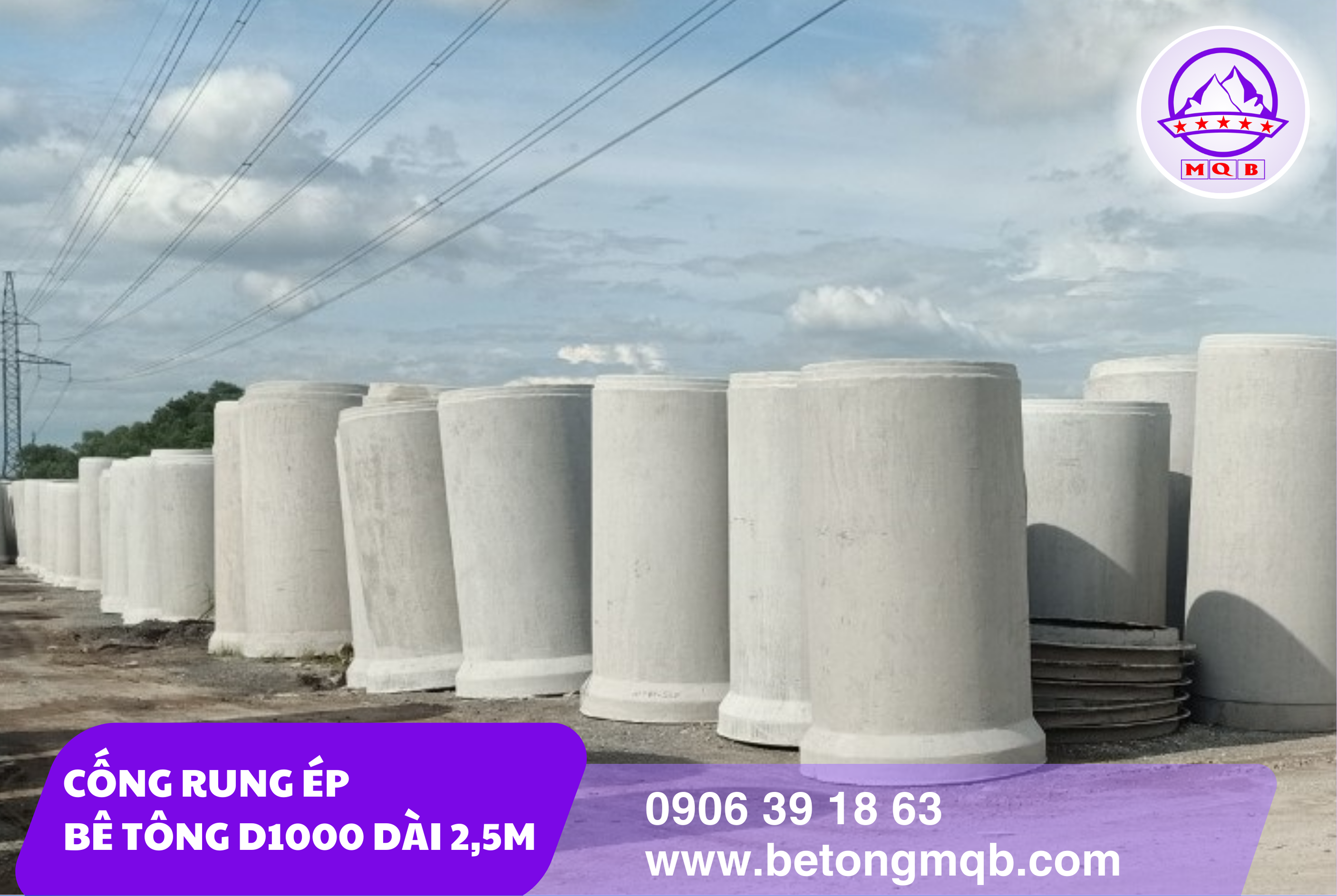 Cống Rung Ép Bê Tông D1000 Dài 2,5m Tại Tp. Hồ Chí Minh | Bê Tông MQB 4 Ưu điểm của cống rung ép bê tông D1000