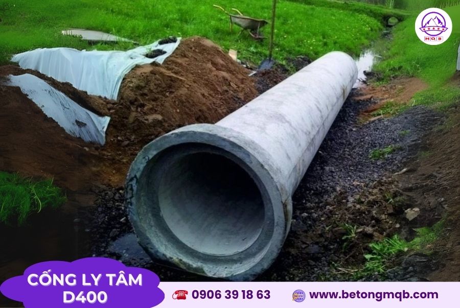 Cống bê tông ly tâm D400 dài 4m tại Bình Dương | Bê tông MQB 5 bao-gia-cong-ly-tam-d400-dai-4m