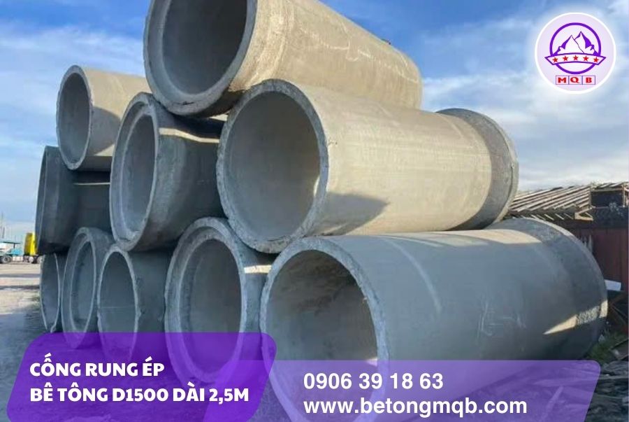 Cống rung ép bê tông D1500 dài 2,5m tại Tp. Hồ Chí Minh | Bê tông MQB 3 bao-gia-cong-rung-ep-d1500-tai-tp-hcm