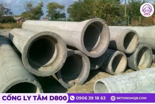 Cống bê tông ly tâm D800 dài 4m tại Bình Dương | Bê tông MQB 4 bao-gia-ong-cong-ly-tam-tai-binh-duong