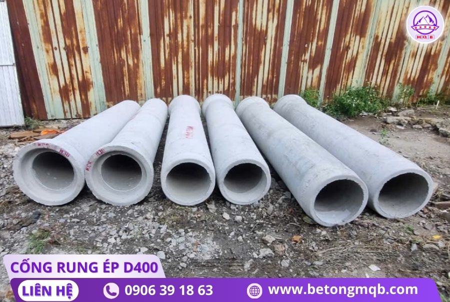 Cống bê tông rung ép D400 dài 3m tại Bình Dương | Bê tông MQB 4 bao-giao-cong-d400-tai-binh-duong