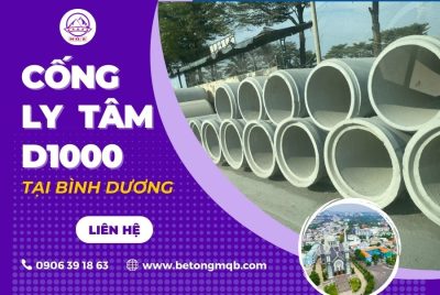 cống bê tông ly tâm d1000 dài 4m tại bình dương