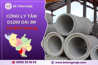 cống bê tông ly tâm d1200 dài 3m tại bình dương