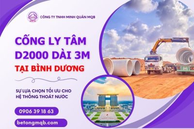 cống bê tông ly tâm d2000 dài 3m tại bình dương