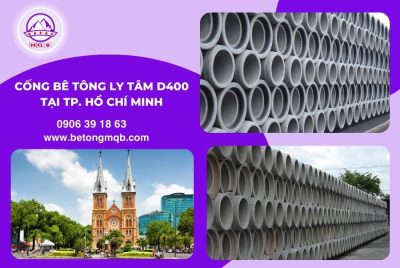 cống bê tông ly tâm d400 dài 4m tại thành phố hồ chí minh