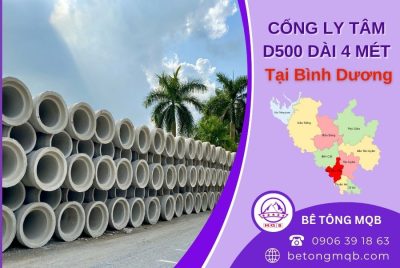 cống bê tông ly tâm d500 dài 4m tại bình dương
