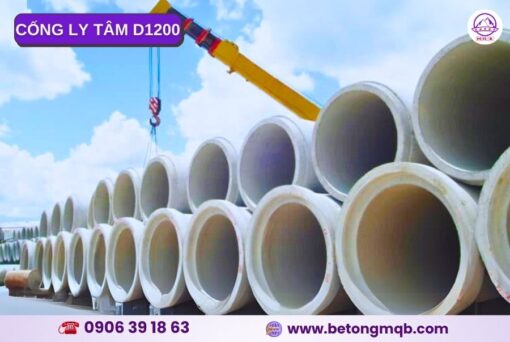 Cống bê tông ly tâm D1200 dài 3m tại Bình Dương | Bê tông MQB 1 cong-ly-tam-d1200-dai-3m-tai-binh-duong