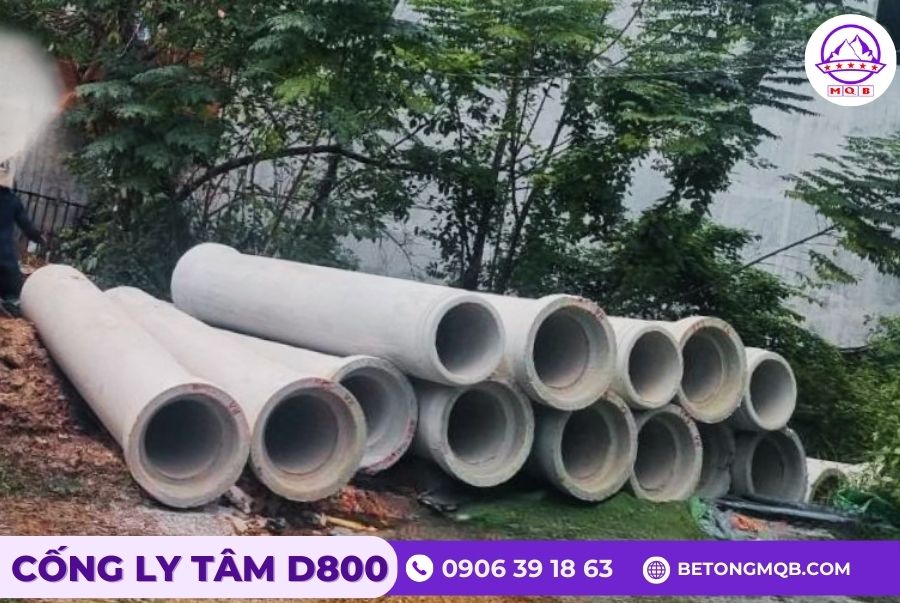 Cống bê tông ly tâm D800 dài 4m tại Bình Dương | Bê tông MQB 2 cong-ly-tam-d800-dai-4m