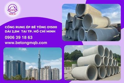 cống rung ép bê tông d1500 dài 2,5m tại tp hcm