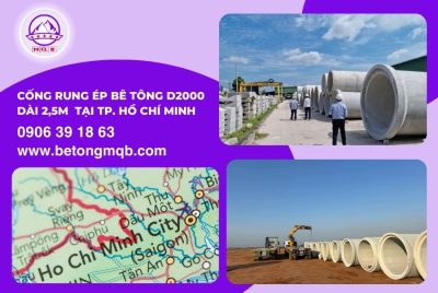 cống rung ép bê tông d2000 dài 2.5m taij tp hcm