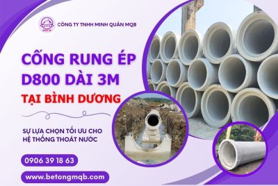 cống rung ép d800 dài 3m tại bình dương