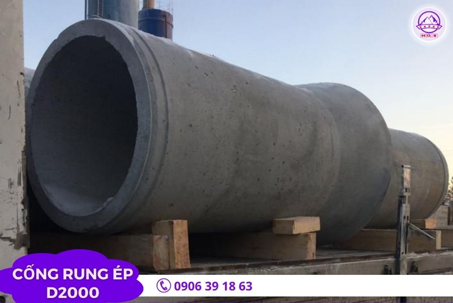 Cống bê tông rung ép D2000 dài 3m tại Bình Dương | Bê tông MQB 4 gia-van-chuyen-cong-rung-ep-d2000