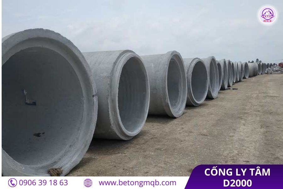 Cống bê tông ly tâm D2000 dài 3m tại Bình Dương | Bê tông MQB 3 join-cao-su-cho-cong-d2000
