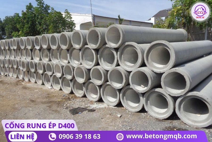 Cống bê tông rung ép D400 dài 3m tại Bình Dương | Bê tông MQB 1 khoi-luong-cong-rung-ep-d400-dai-3m