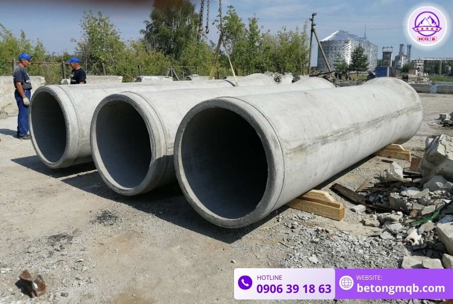 Cống bê tông rung ép D1000 dài 3m tại Bình Dương | Bê tông MQB 1 lap-dat-cong-rung-ep