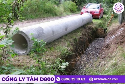 Cống bê tông ly tâm D800 dài 4m tại Bình Dương | Bê tông MQB 1 mua-cong-ly-tam-tai-mqb