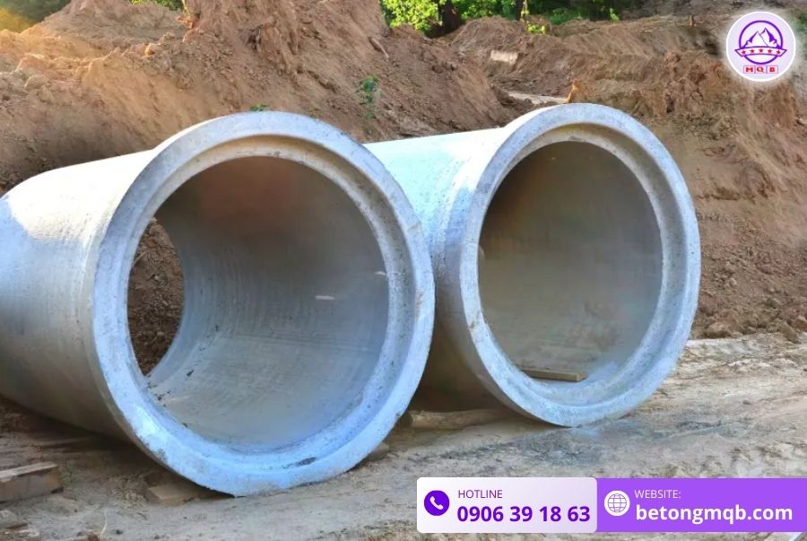 Cống bê tông rung ép D1000 dài 3m tại Bình Dương | Bê tông MQB 4 mua-cong-rung-ep-d1000-tai-mqb
