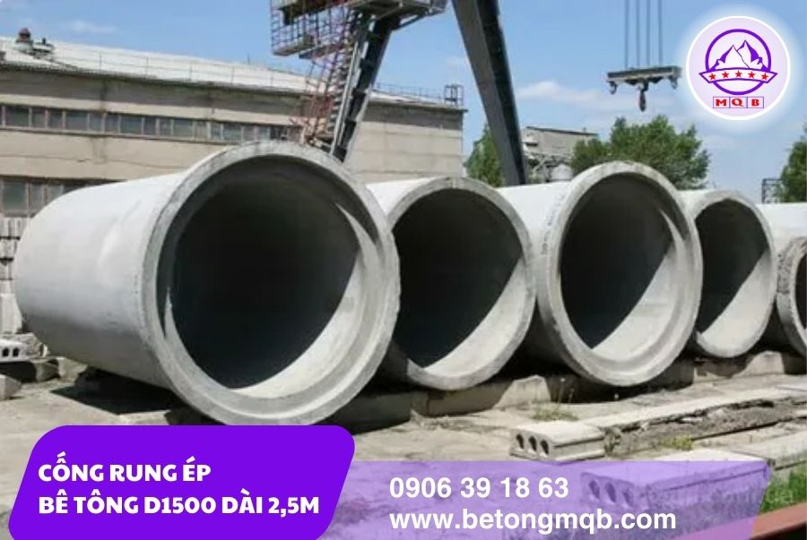 Cống rung ép bê tông D1500 dài 2,5m tại Tp. Hồ Chí Minh | Bê tông MQB 2 ong-cong-rung-ep-d1500