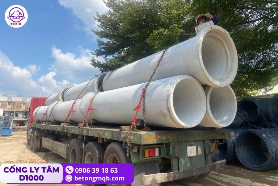 Cống bê tông ly tâm D1000 dài 4m tại Bình Dương | Bê tông MQB 2 ong-cong-thoat-nuoc-d1000-dai-4m