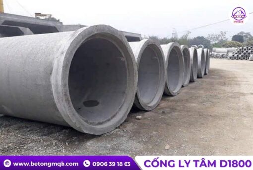 Cống bê tông ly tâm D1800 dài 3m tại Bình Dương | Bê tông MQB 2 ong-cong-thoat-nuoc-d1800-tai-binh-duong