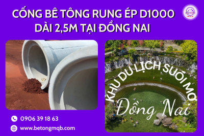 Cống bê tông rung ép d1000