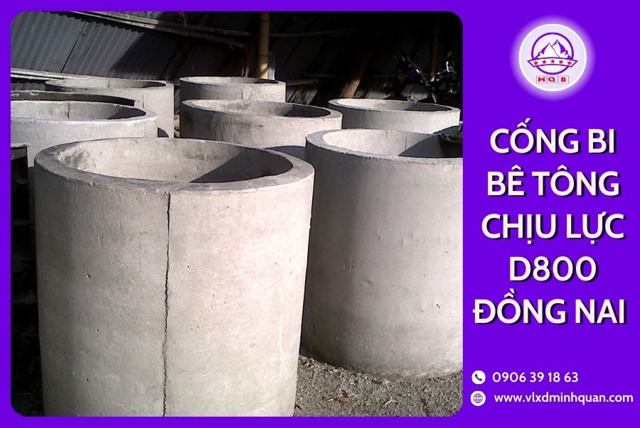 Cống bi bê tông chịu lực D800 tại Đồng Nai | Bê tông MQB 1 Cống bê tông cốt thép D800 Đồng Nai