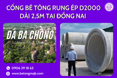 Cống bê tông rung ép D2000