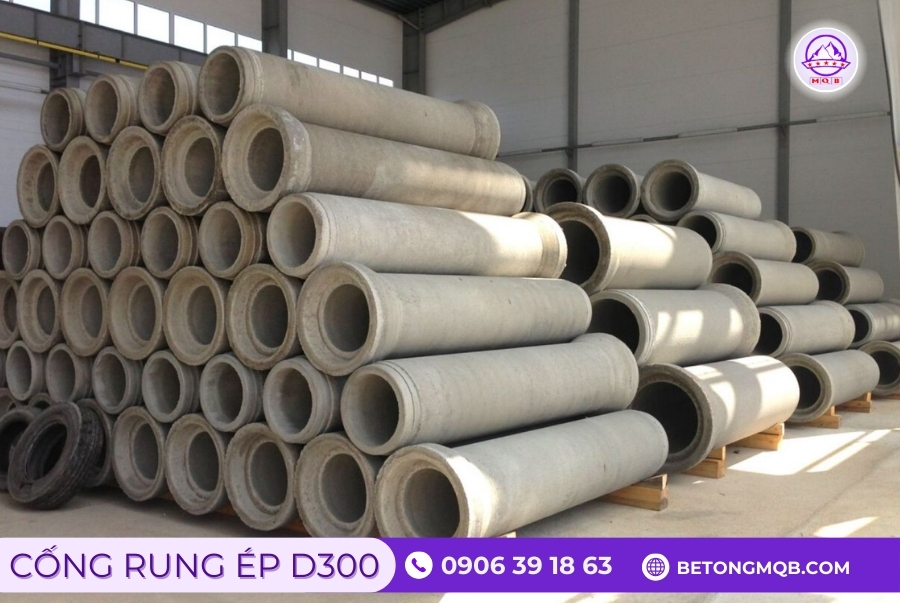 Cống Bê Tông Rung Ép D300 Dài 2,5M Tại Bình Phước | Bê Tông MQB 4 Cống Bê Tông Rung Ép D300 của MQB