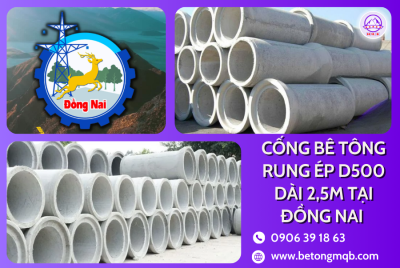 Cống bê tông rung ép D500