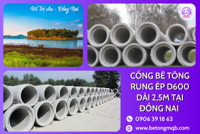 Cống bê tông rung ép D600 tại Đồng Nai